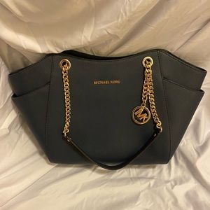 Navy blue michael Kors purse